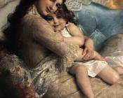 portrait of a mother and daughter - 埃米尔·穆尼尔